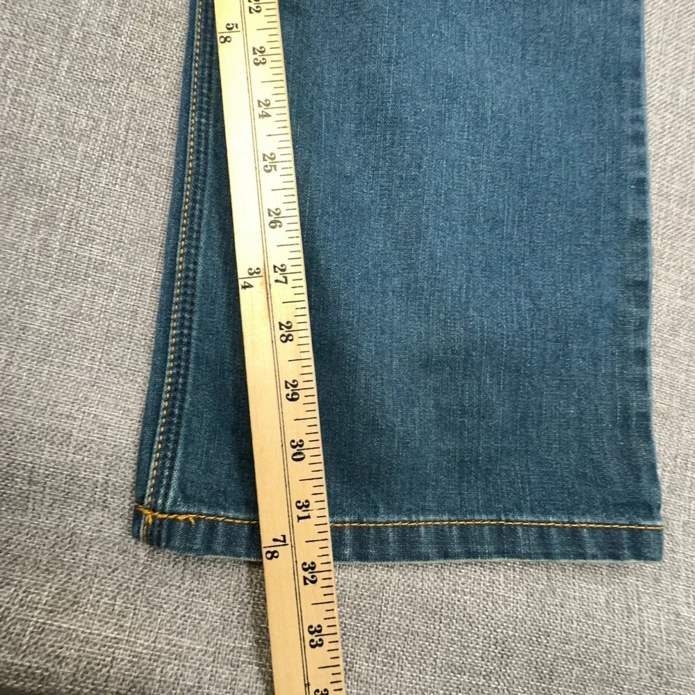 Vintage Old Navy Boot-Cut Jeans Mens 33x32 Blue Denim Cotton Button Fly Y2K NEW